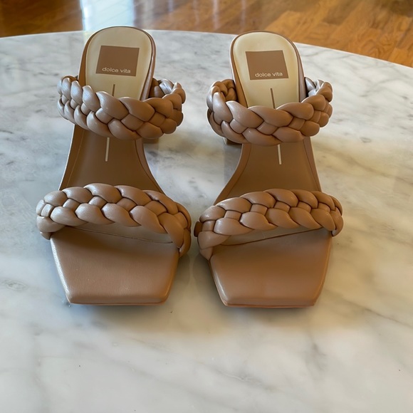 Dolce Vita Paily Braided Sandal in Cafe Stella Size 7.5 - Picture 2 of 7
